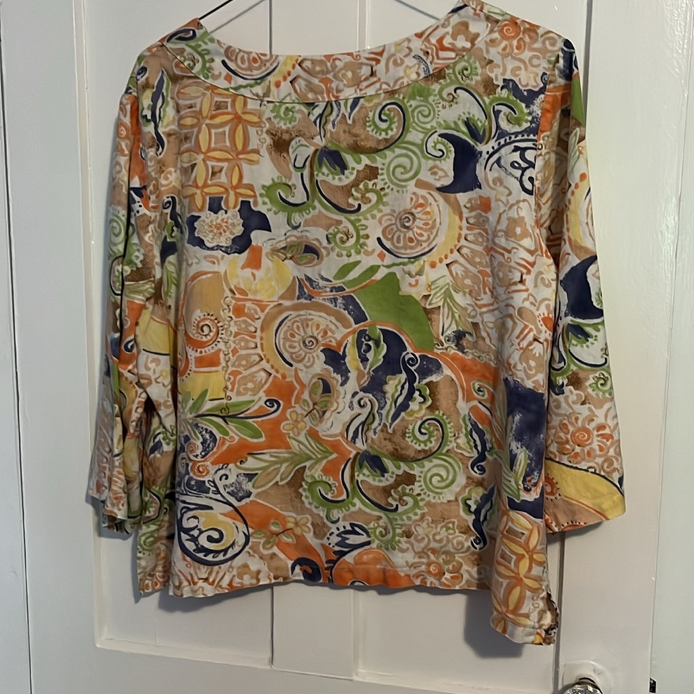 Choices Linen Multi Color Tunic - image 4